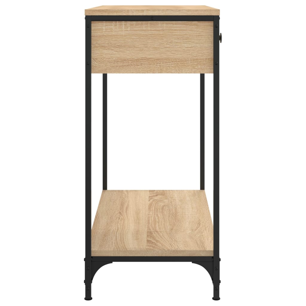 vidaXL Table console chêne sonoma 75x34,5x75 cm bois d'ingénierie