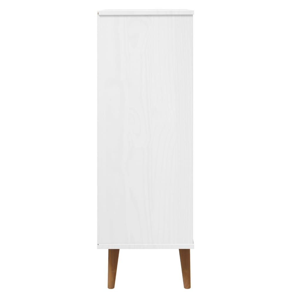 vidaXL Armoire à chaussures MOLDE Blanc 59,5x35x103 cm Bois de pin