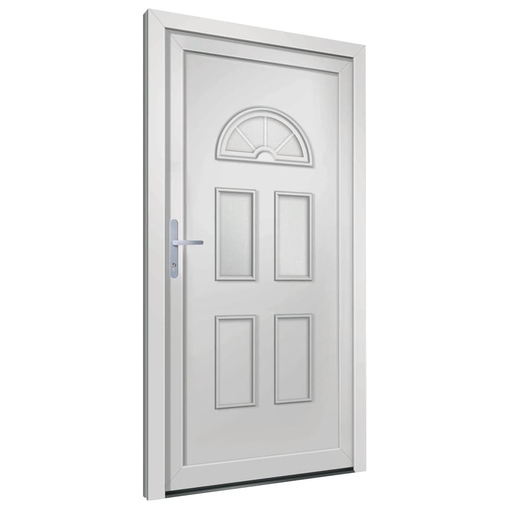 vidaXL Porte d'entrée blanc 98x198 cm PVC