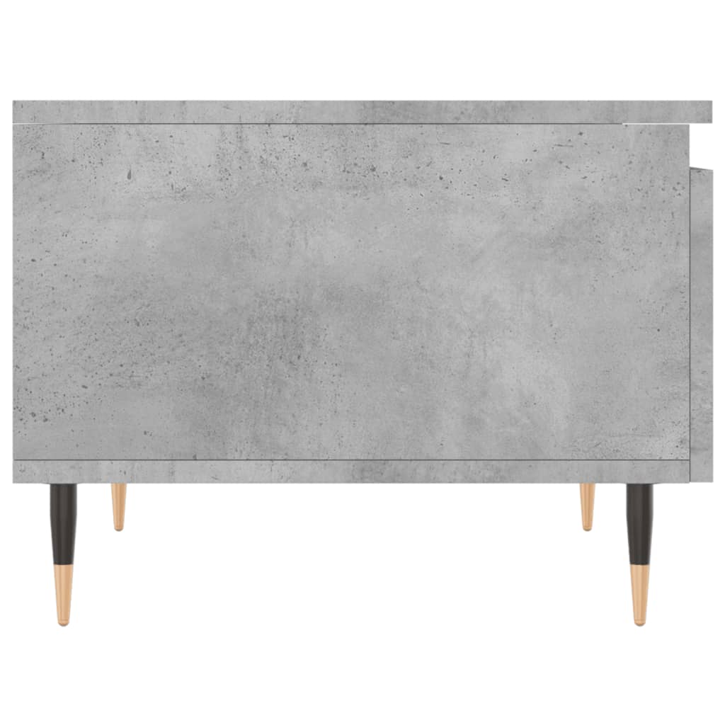 vidaXL Table basse gris béton 50x46x35 cm bois d'ingénierie