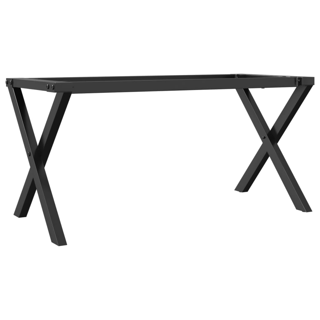 vidaXL Pieds de table basse cadre en X 70x30x43 cm fonte