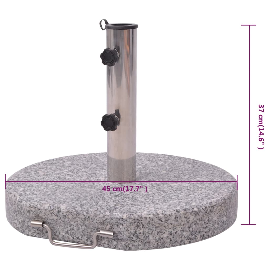 Pied de parasol en granit 30kg