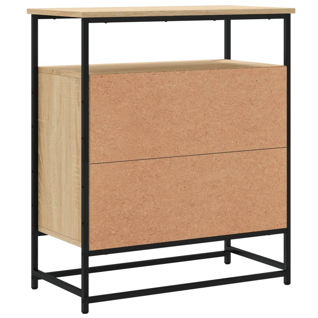 vidaXL Buffet chêne sonoma 69x35x80 cm bois d'ingénierie