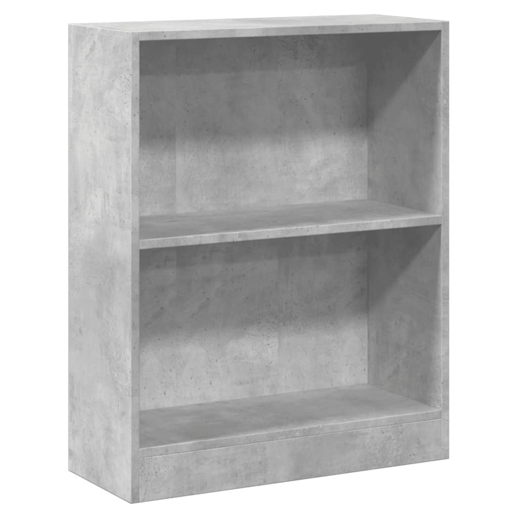 vidaXL Bibliothèque Gris béton 60x24x76 cm Bois d'ingénierie