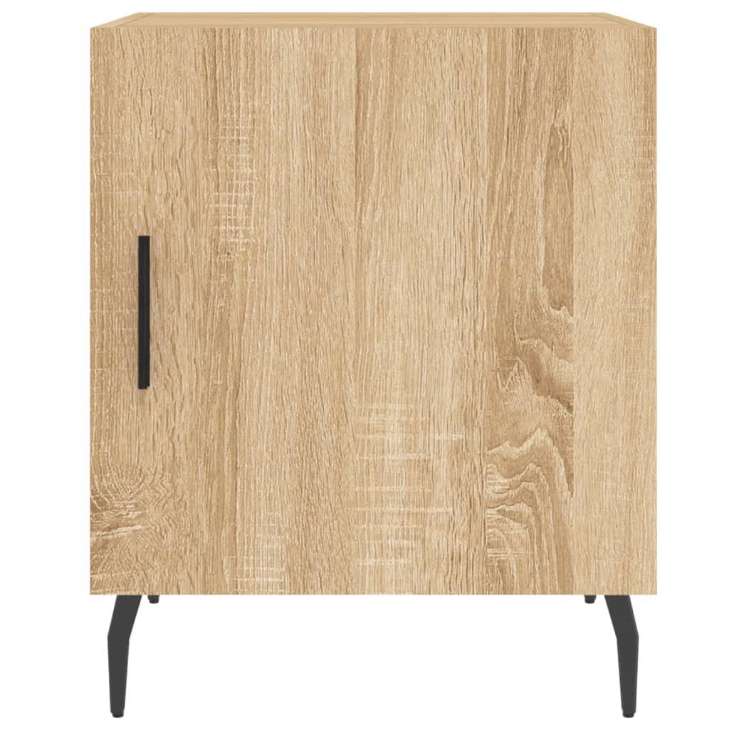 vidaXL Table de chevet chêne sonoma 40x40x50 cm bois d’ingénierie