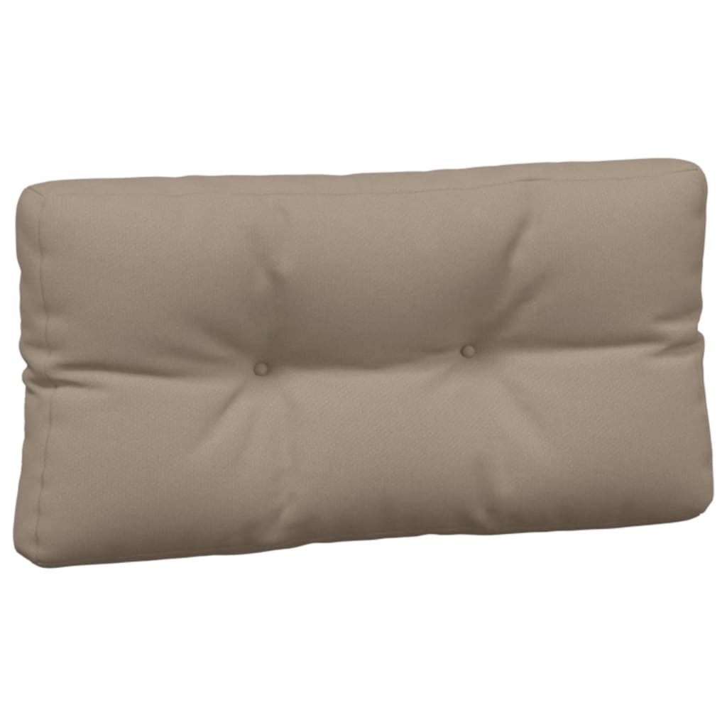 vidaXL Coussins de palette 5 pcs taupe tissu