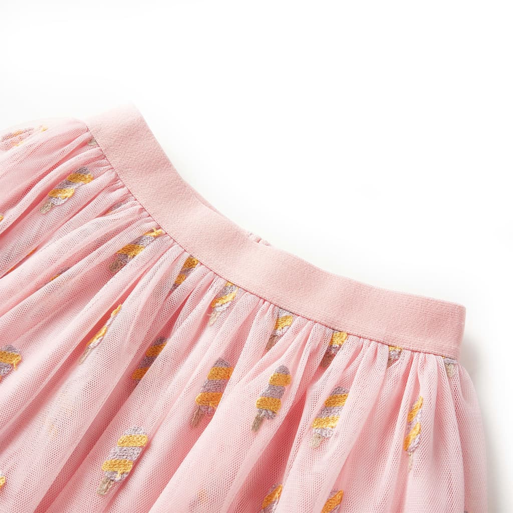 Jupe avec tulle pour enfants rose clair 128