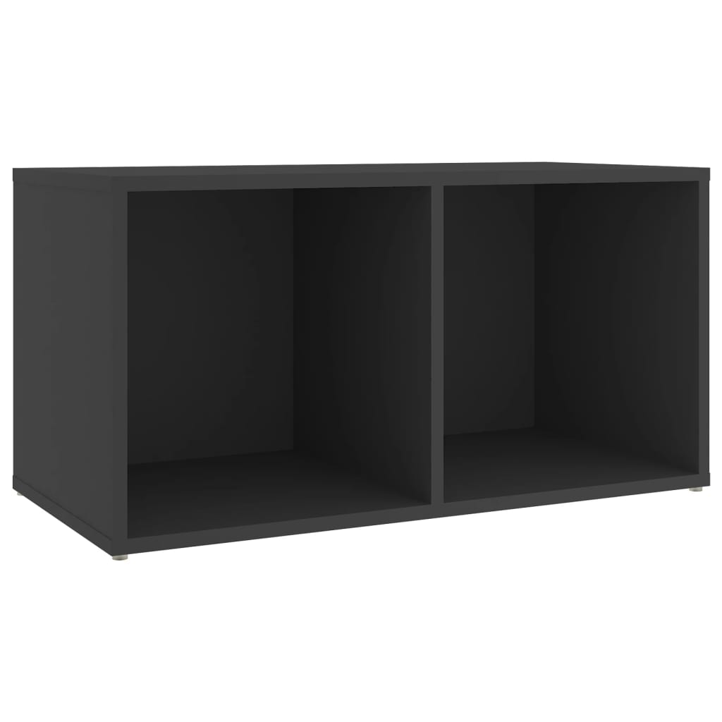 vidaXL Meuble TV gris 72x35x36,5 cm bois d’ingénierie