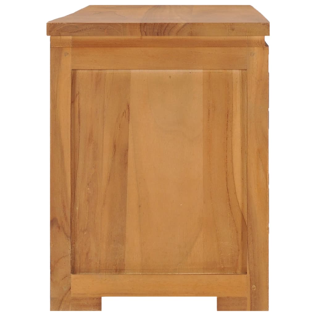 vidaXL Meuble TV 110x30x40 cm Bois de teck massif