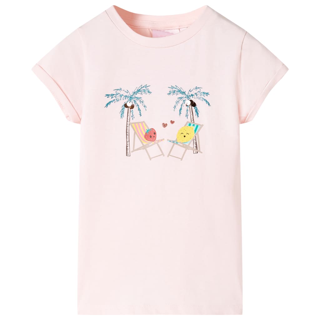 T-shirt pour enfants rose pâle 104