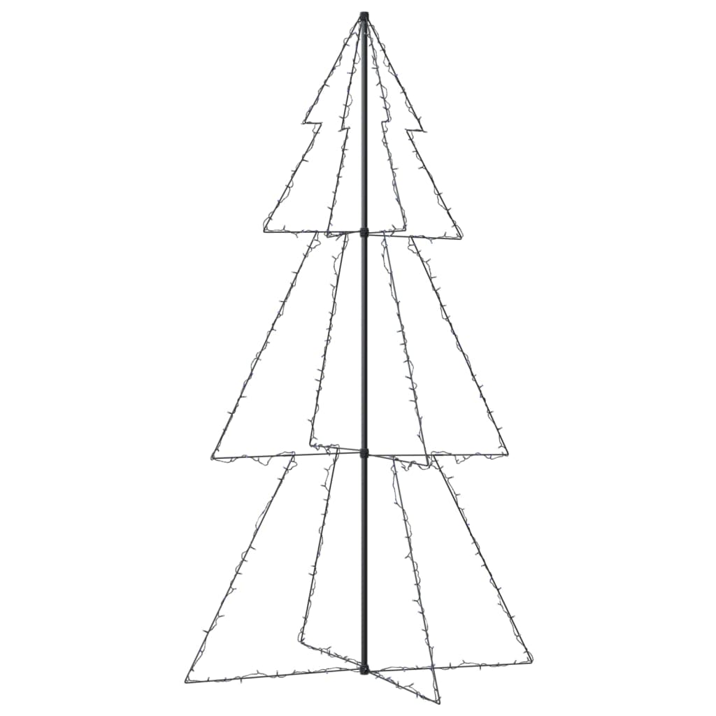 vidaXL Arbre de Noël cône 300 LED d'intérieur/d'extérieur 120x220 cm