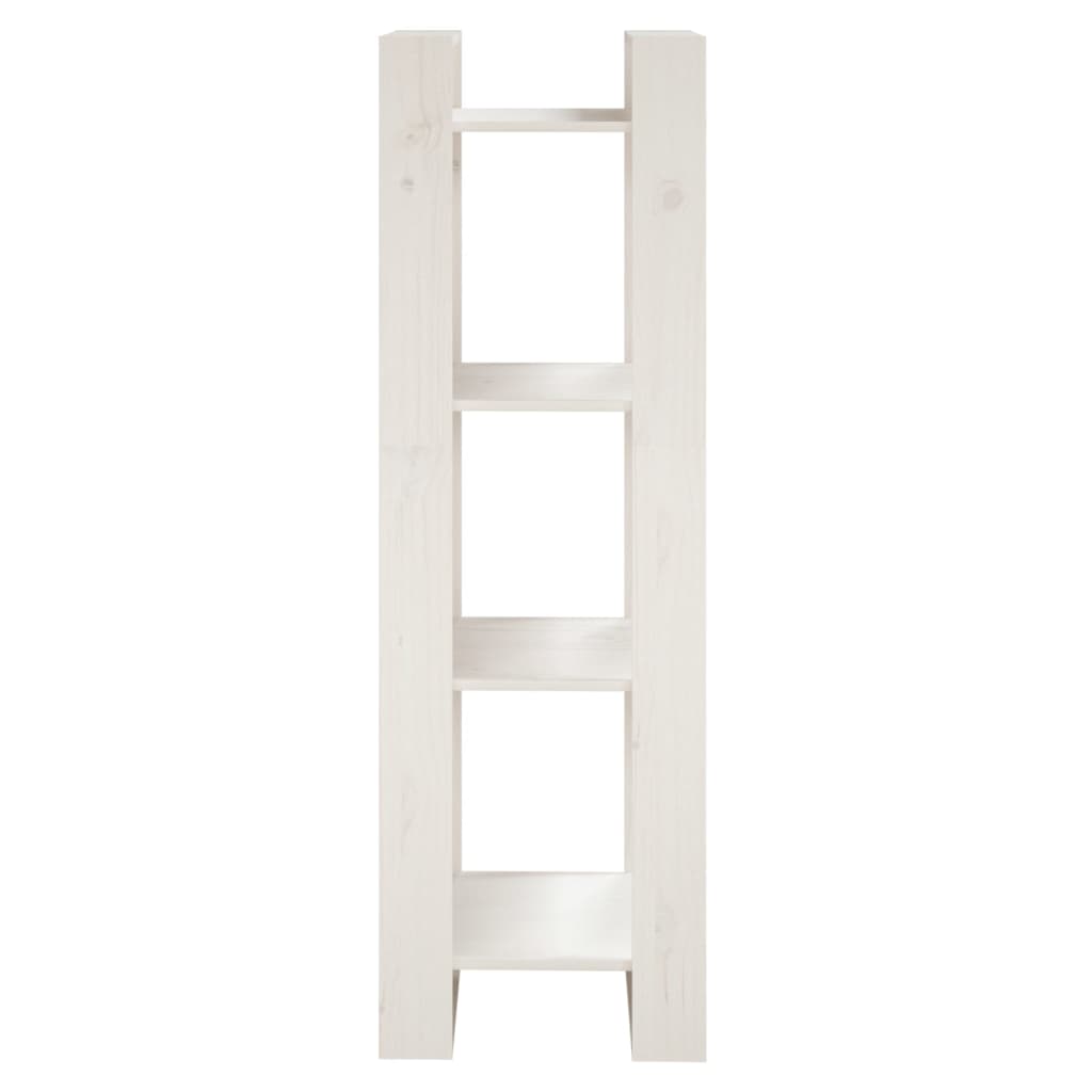 vidaXL Bibliothèque/Séparateur de pièce Blanc 41x35x125 cm Pin solide