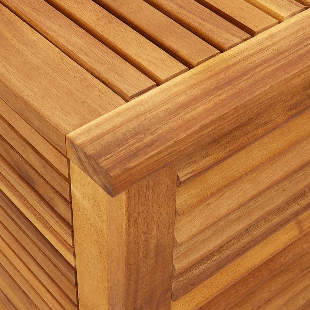 vidaXL Boîte de rangement de jardin persiennes 113x50x56cm bois acacia