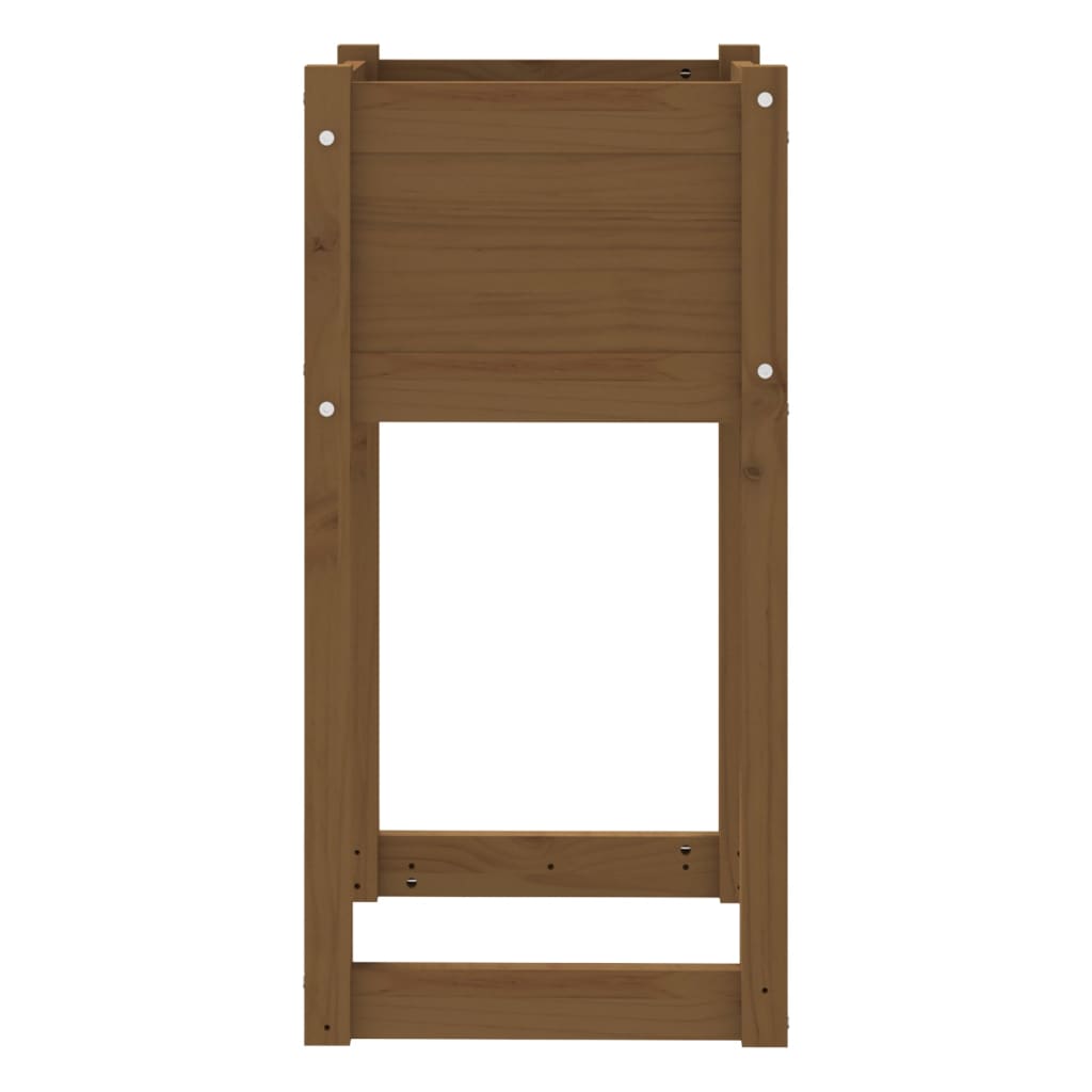 vidaXL Jardinière Marron miel 40x40x81 cm Bois massif de pin