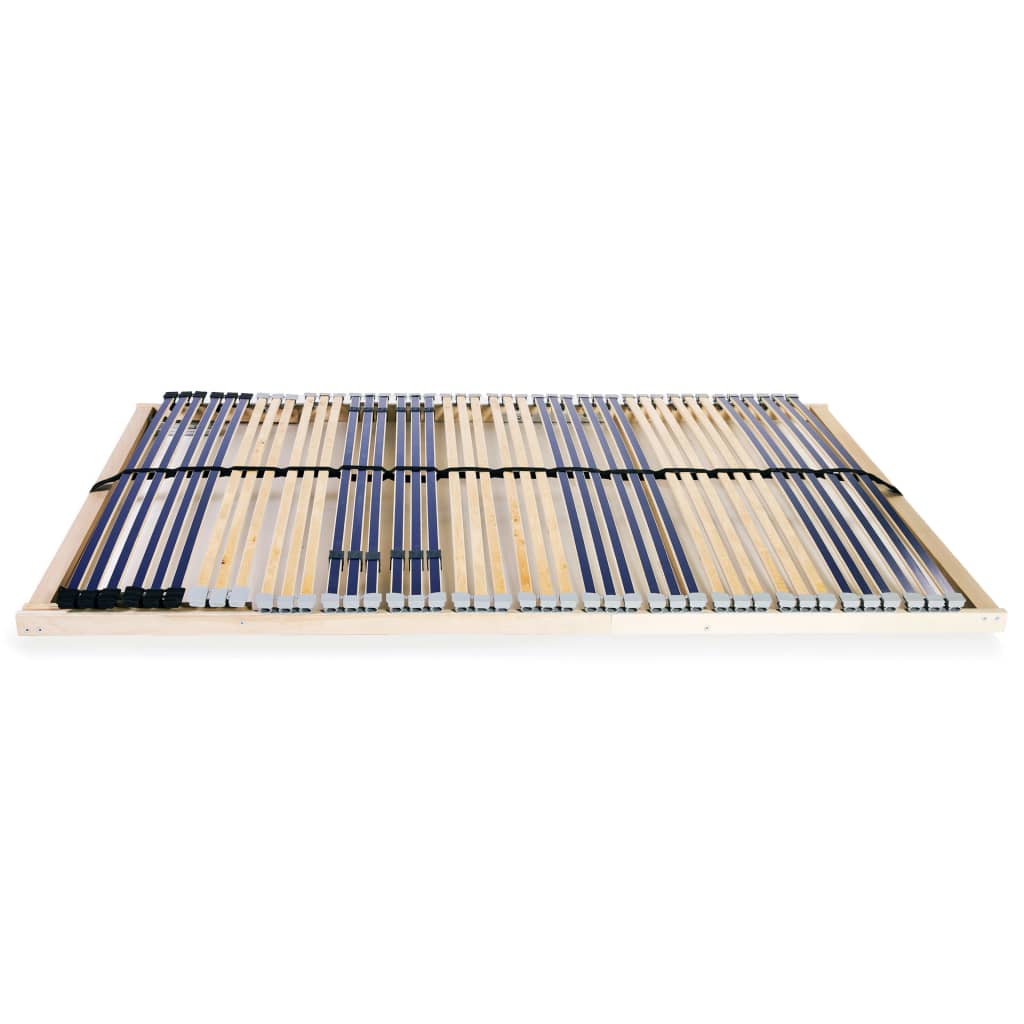 vidaXL Sommier à lattes sans matelas avec 42 lattes 7 zones 100x200 cm