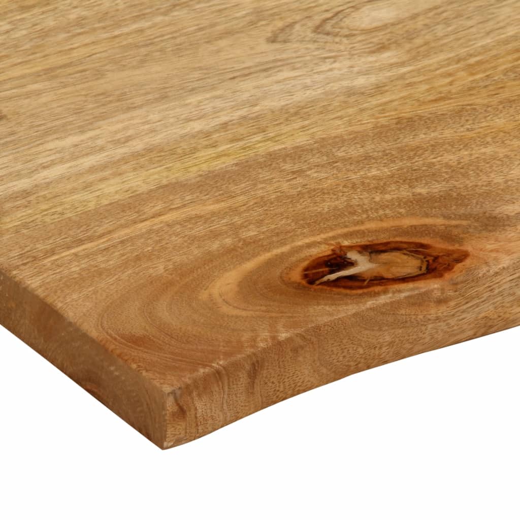 vidaXL Dessus de table à bord vivant 90x80x2,5 cm bois massif manguier