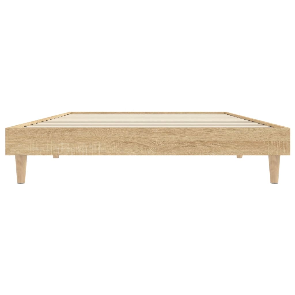 vidaXL Cadre de lit sans matelas chêne sonoma 100x200 cm