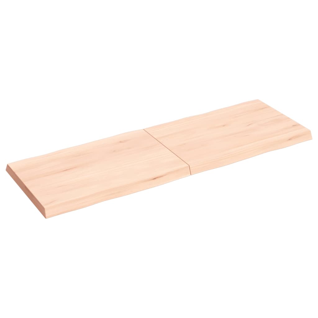 vidaXL Dessus de table bois massif non traité bordure assortie