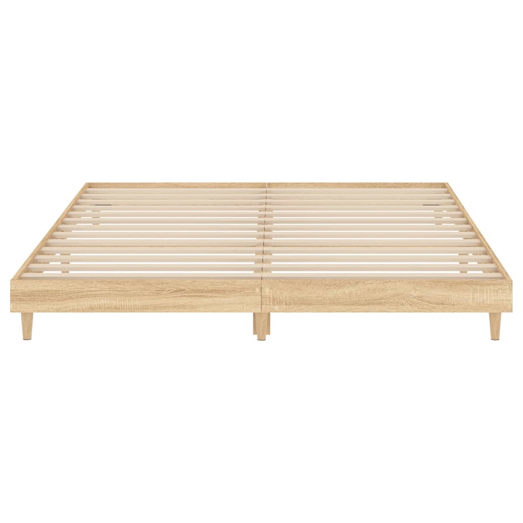 vidaXL Cadre de lit sans matelas chêne sonoma 160x200 cm