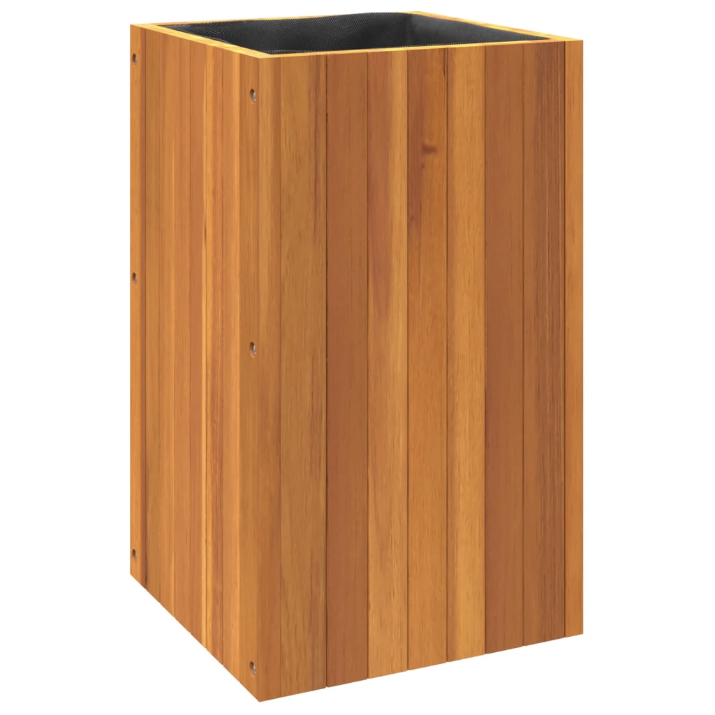 vidaXL Jardinière 35x35x60 cm bois massif d'acacia