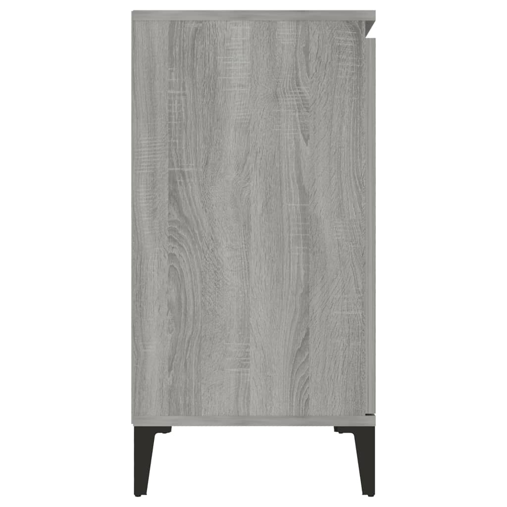 vidaXL Buffet Sonoma gris 104x35x70 cm Bois d'ingénierie