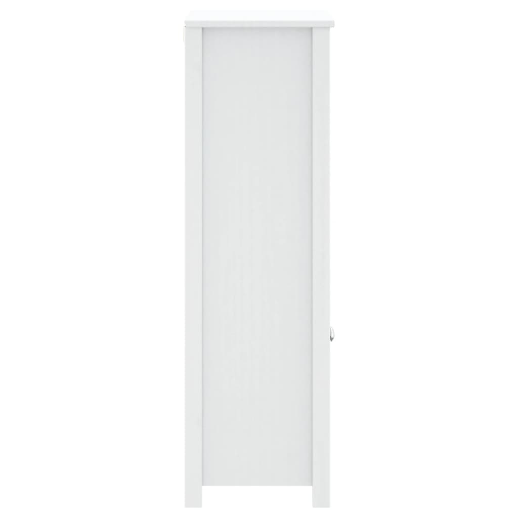 vidaXL Armoire de salle de bain BERG blanc 69,5x34x110 cm pin massif