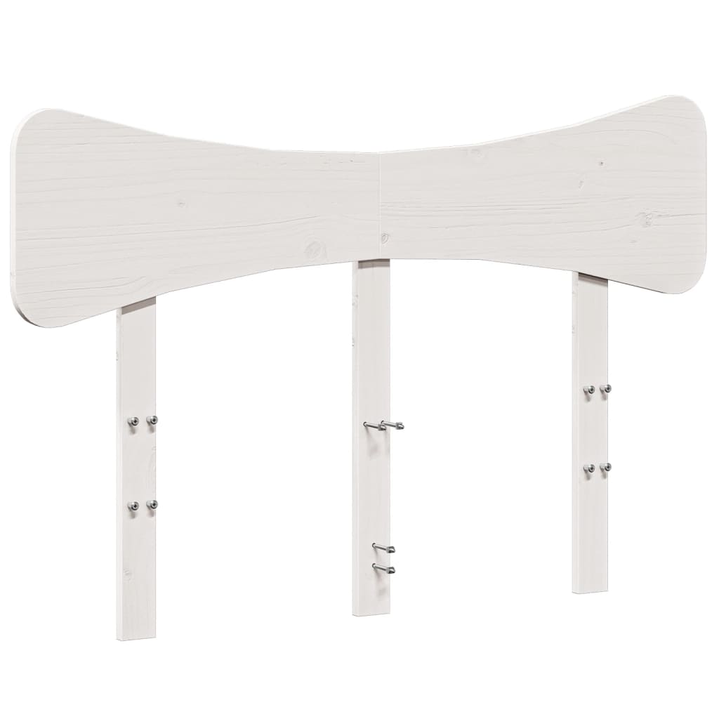 vidaXL Tête de lit blanc 120 cm bois massif de pin