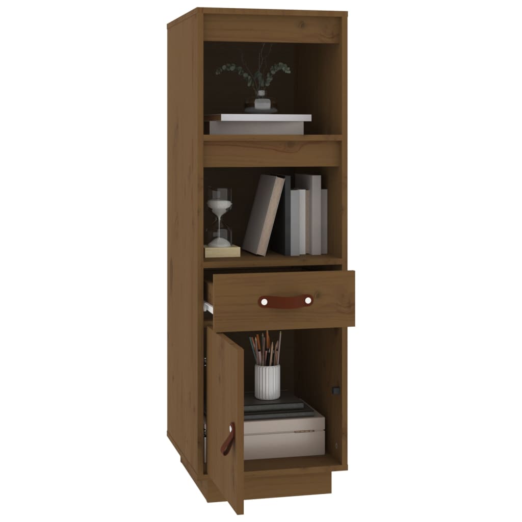 vidaXL Buffet haut Marron miel 34x40x108,5 cm Bois massif de pin