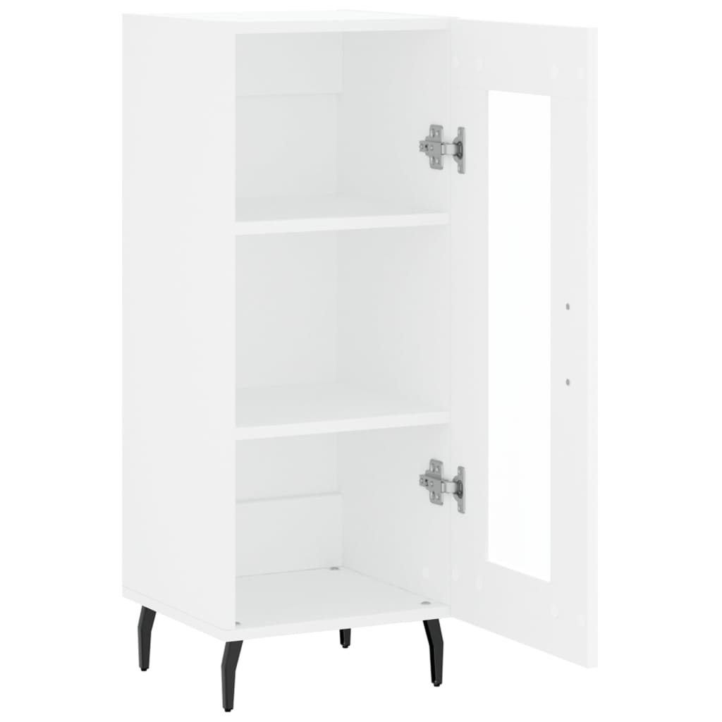 vidaXL Buffet blanc 34,5x34x90 cm bois d'ingénierie