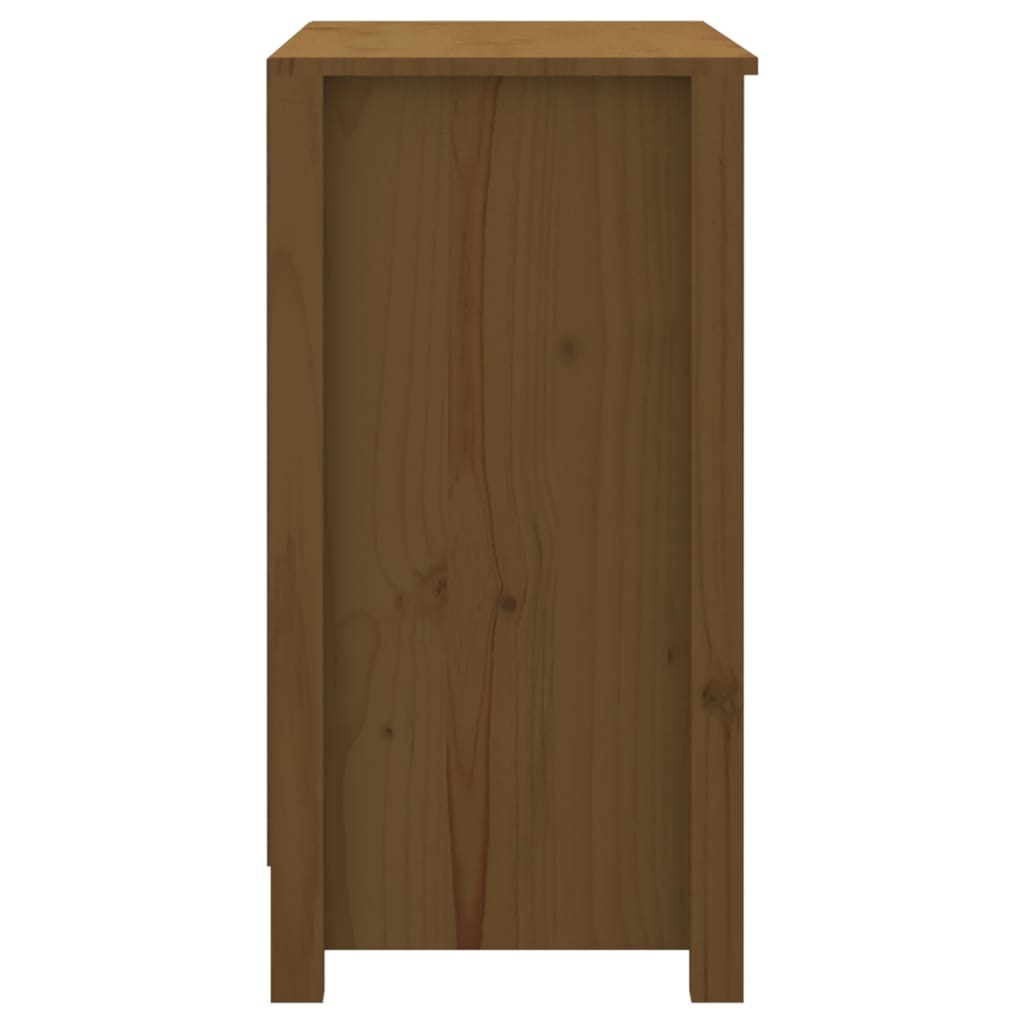 vidaXL Bibliothèque Marron miel 80x35x68 cm Bois de pin massif