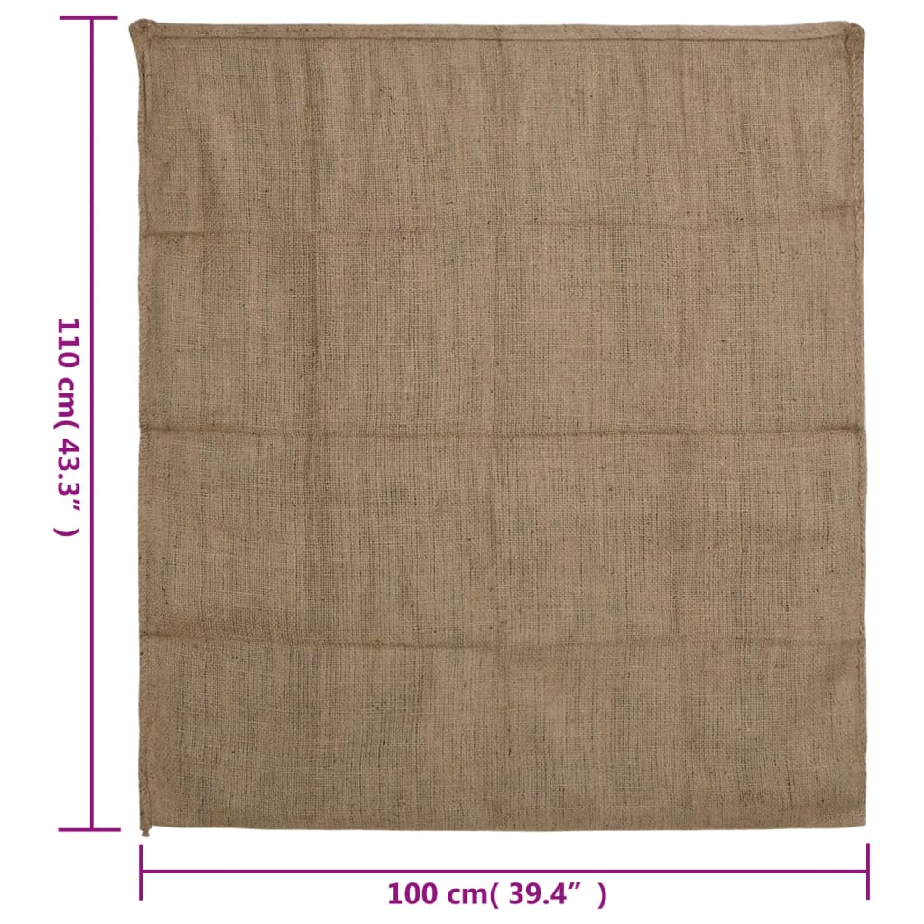 vidaXL Sacs en jute 10 pcs 100x110 cm 100 % jute 340 g/m²