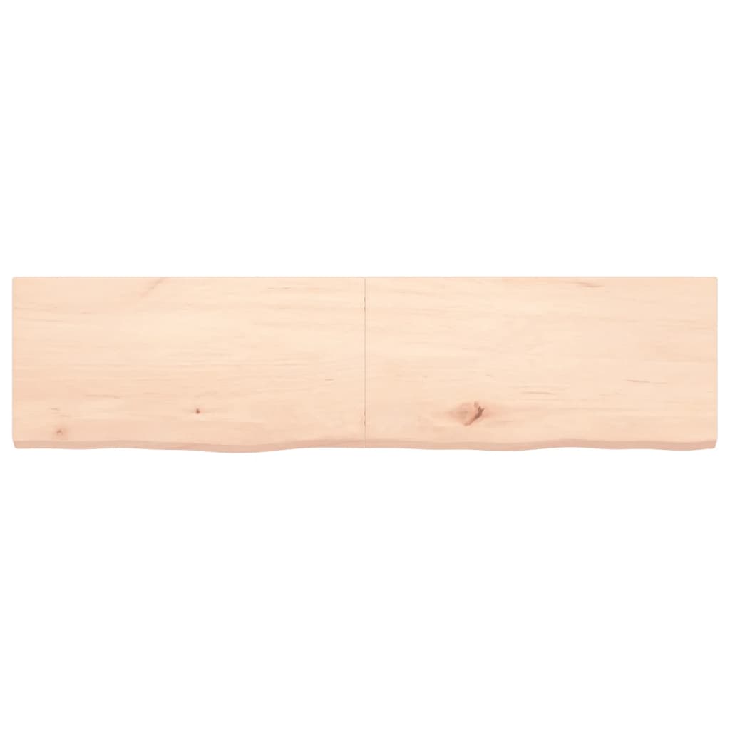 vidaXL Étagère murale 160x40x(2-4) cm bois de chêne massif non traité