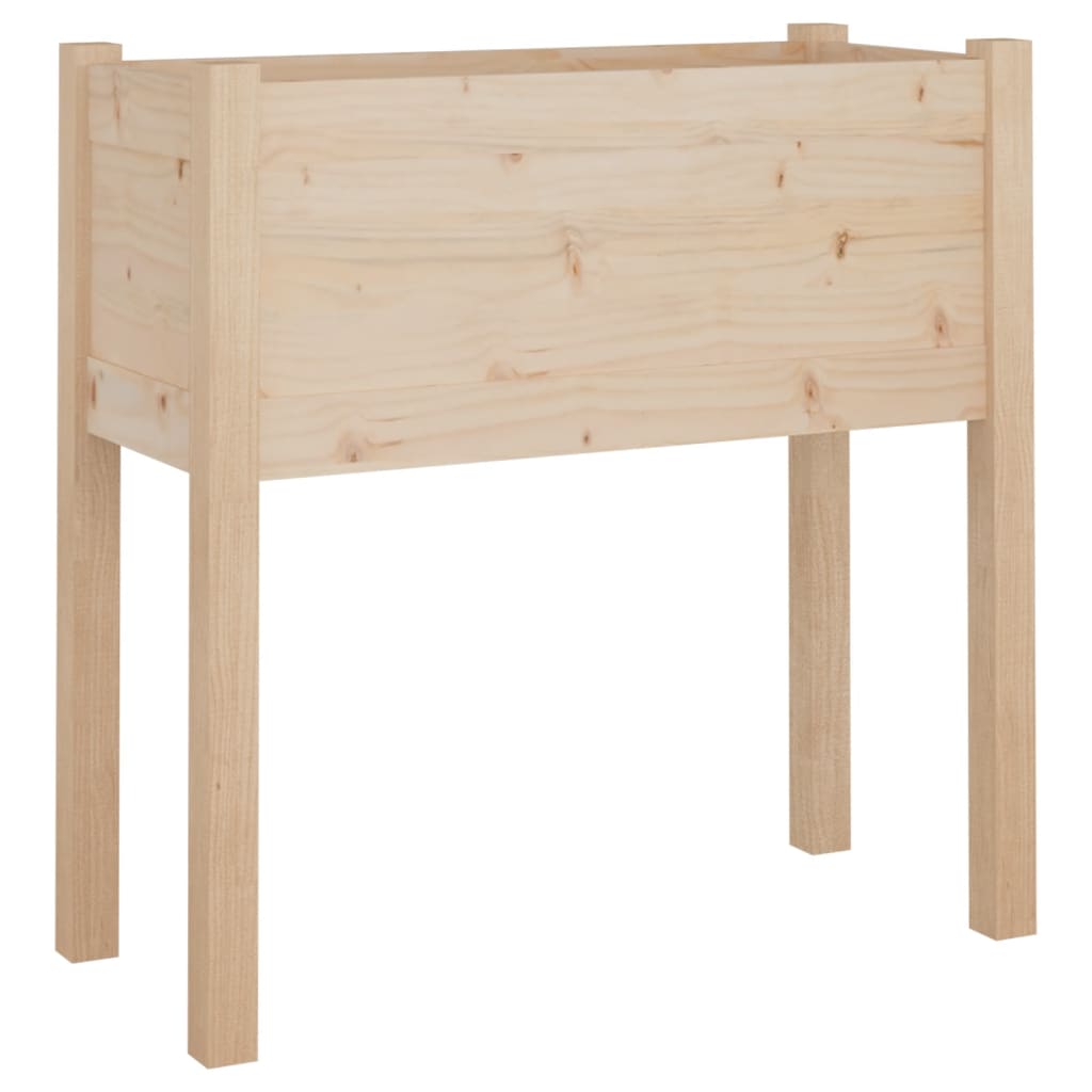 vidaXL Jardinière 70x31x70 cm bois de pin massif