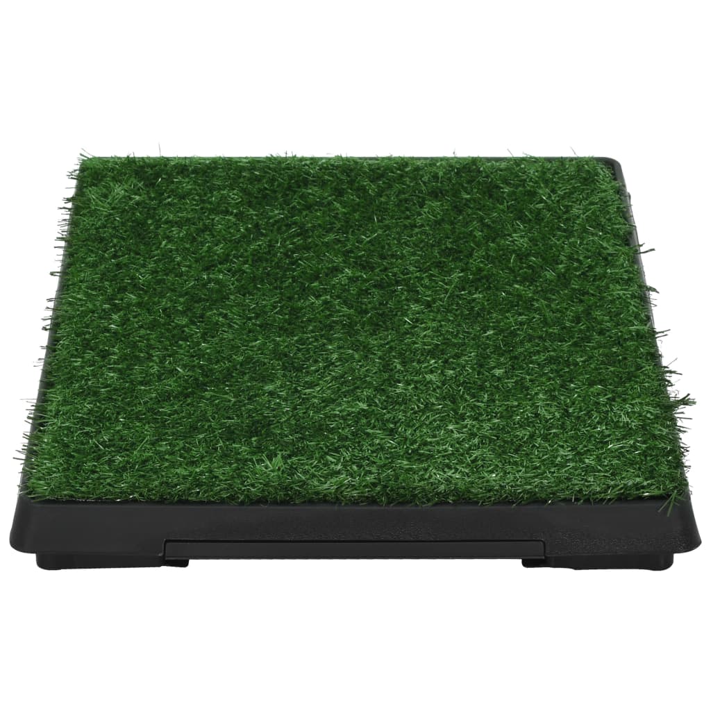 vidaXL Tapis pour animaux avec plateau et gazon artificiel Vert