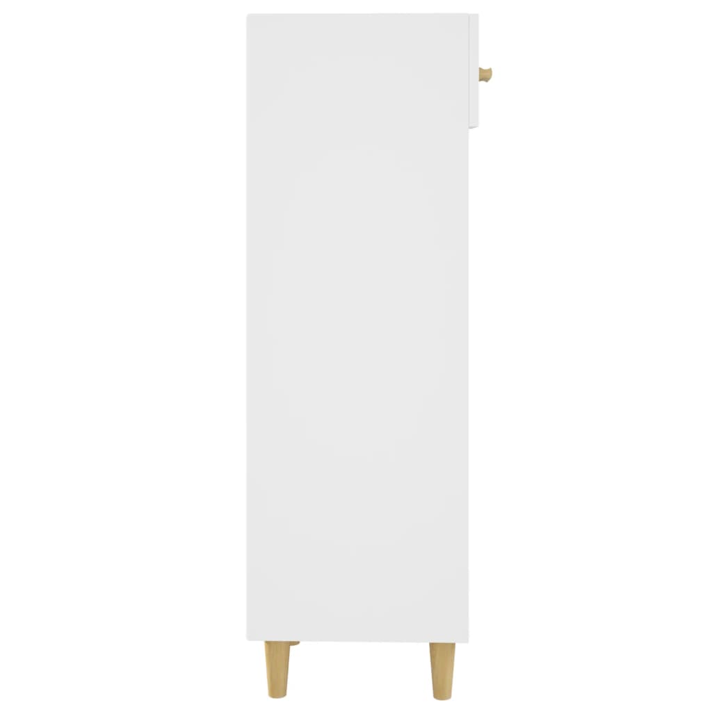 vidaXL Armoire à chaussure Blanc brillant 30x35x105 cm Bois ingénierie