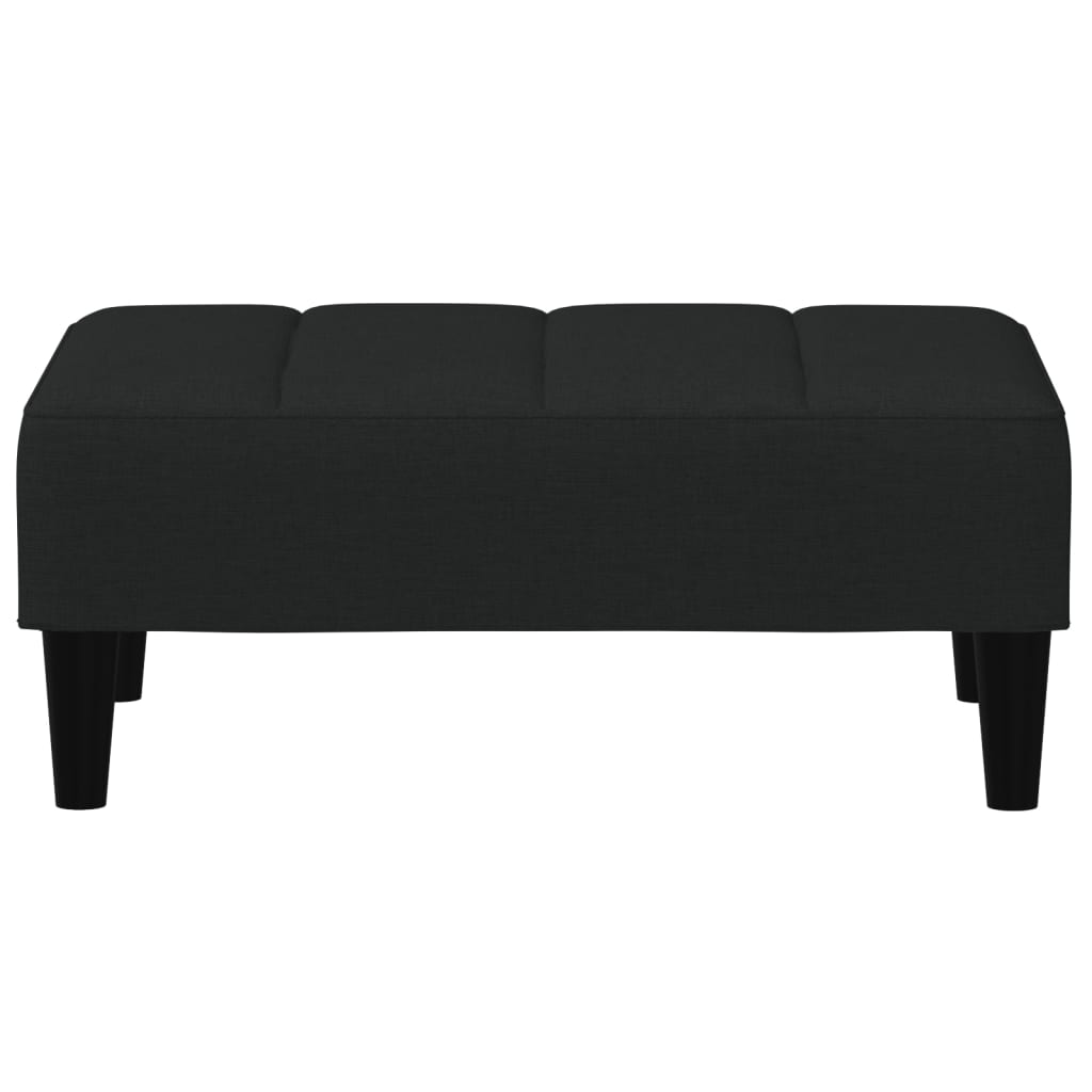 vidaXL Repose-pied noir 77x55x31 cm velours