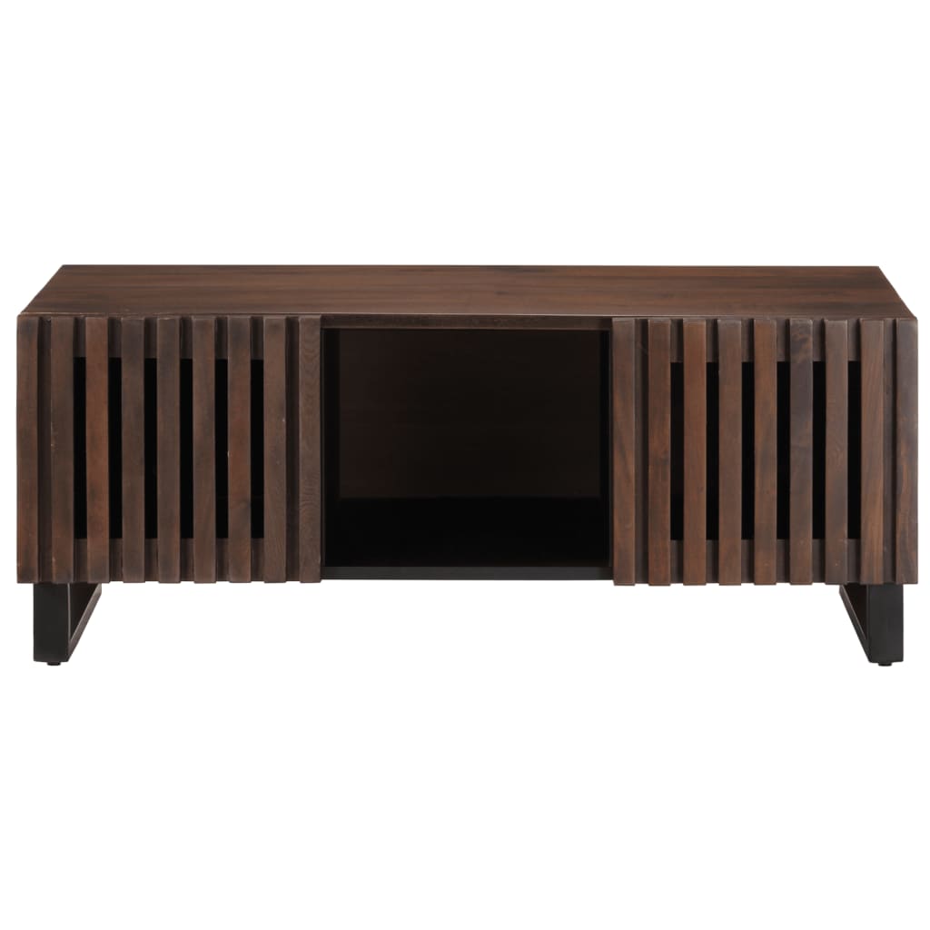 vidaXL Table basse marron 100x55x40 cm bois de manguier massif