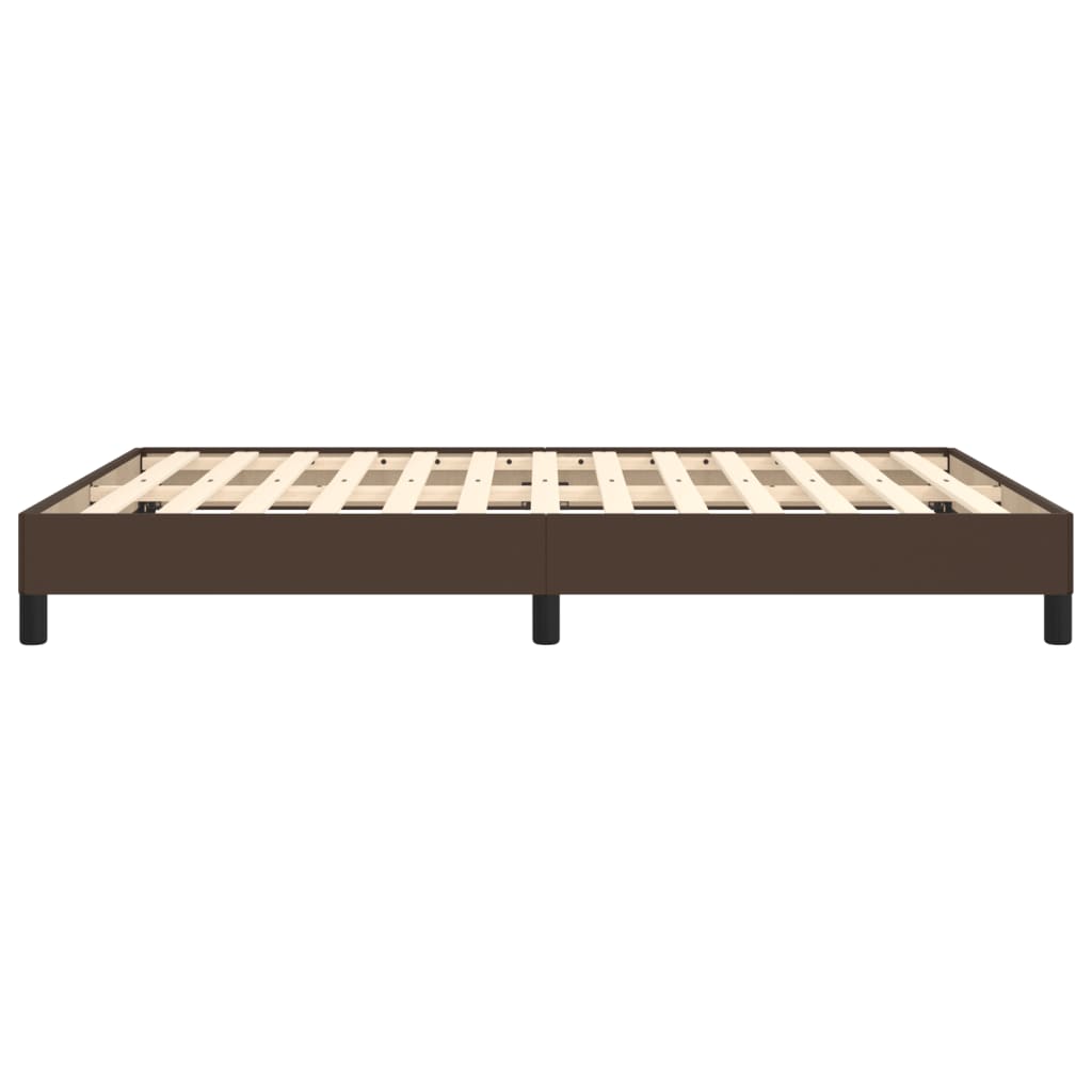 vidaXL Cadre de lit sans matelas marron 140x200 cm similicuir