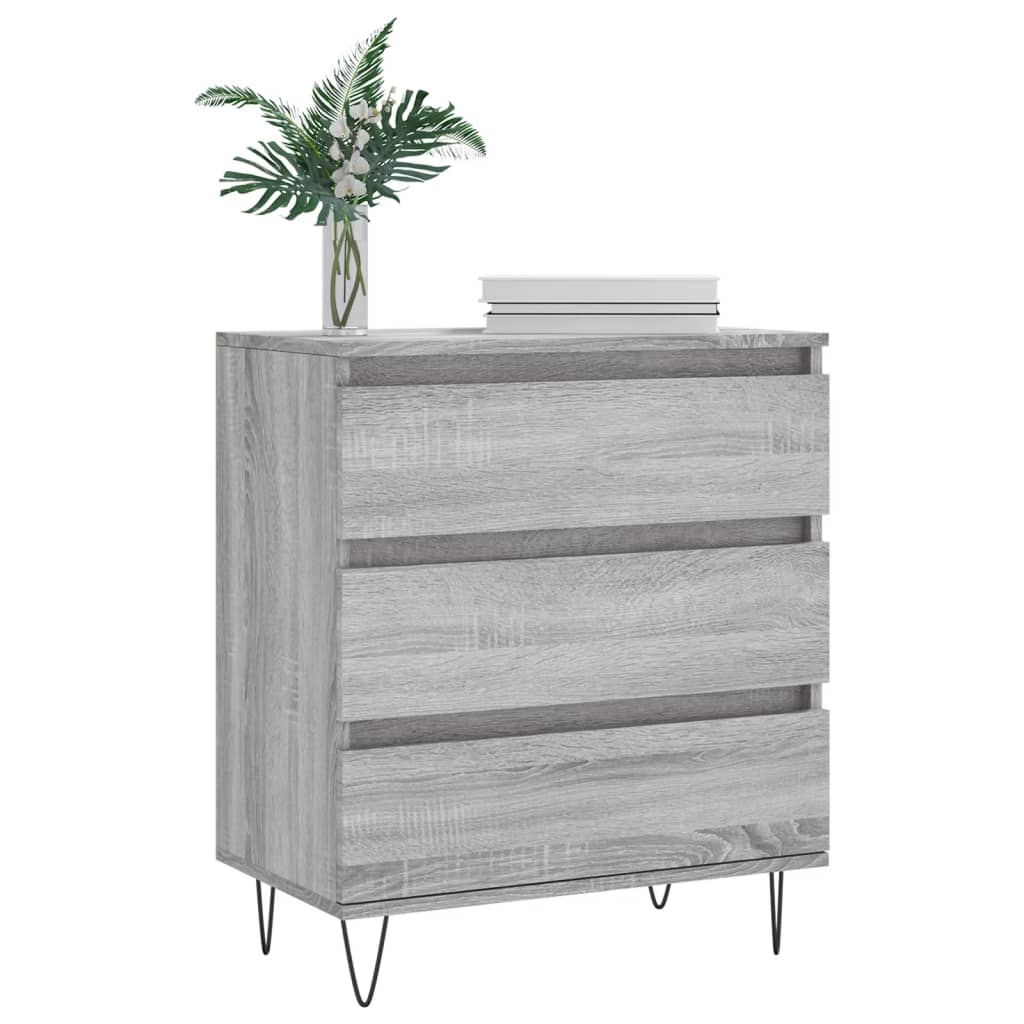 vidaXL Buffet Sonoma gris 60x35x70 cm Bois d'ingénierie