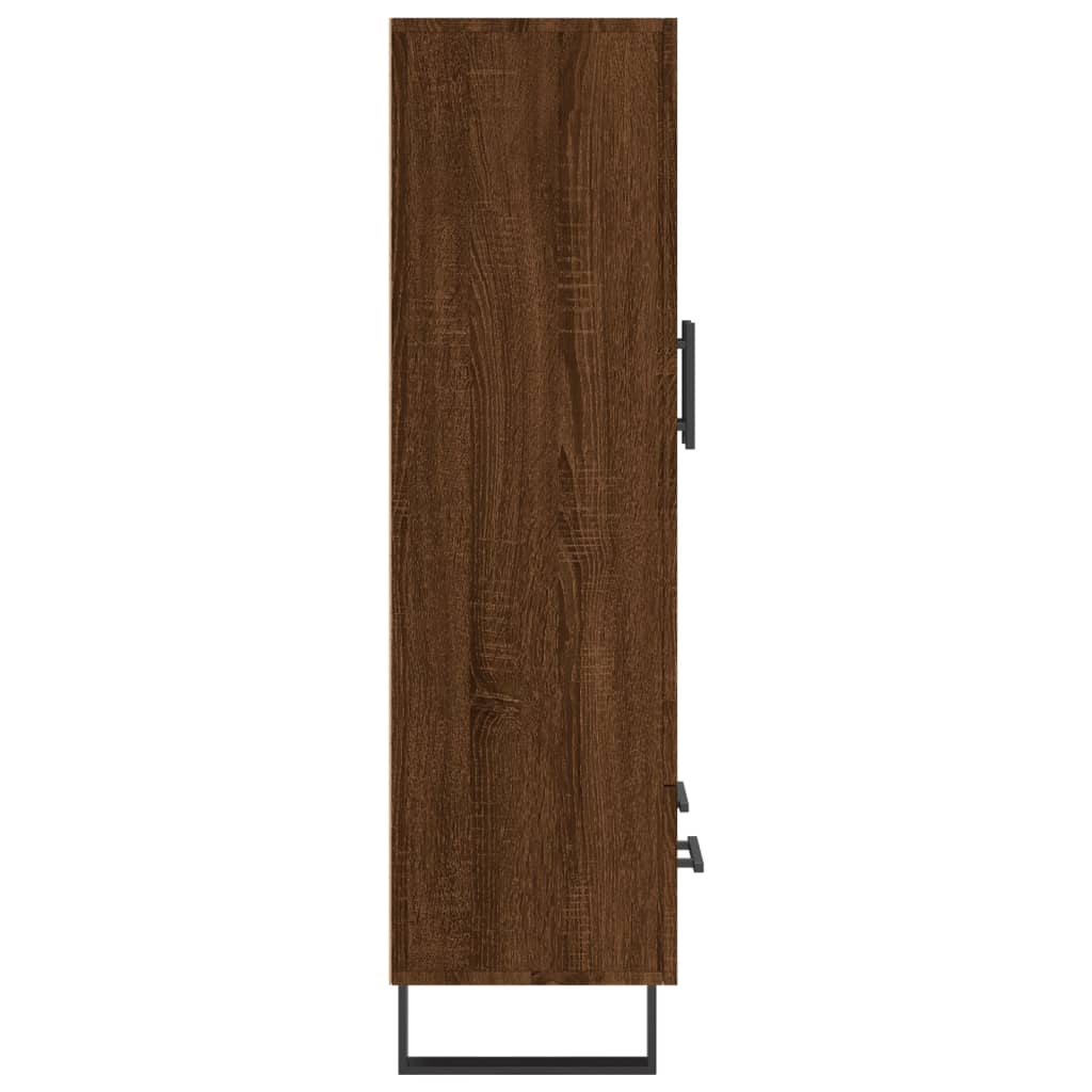 vidaXL Buffet haut chêne marron 69,5x31x115 cm bois d'ingénierie