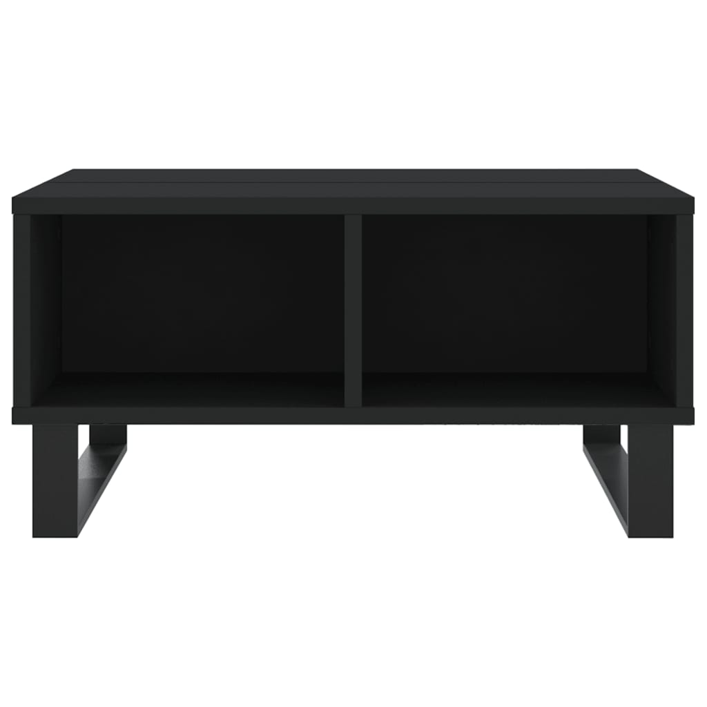 vidaXL Table basse Noir 60x60x30 cm Bois d'ingénierie