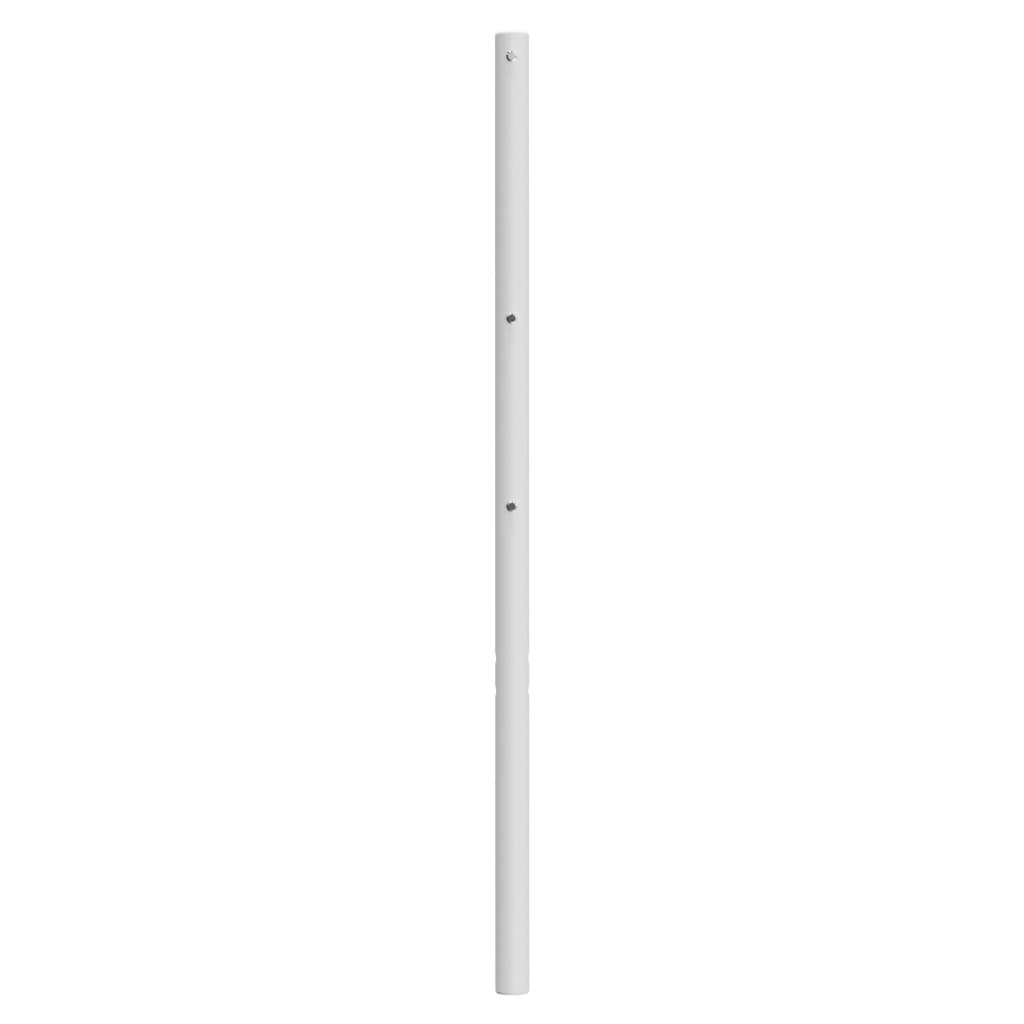 vidaXL Tête de lit métal blanc 75 cm