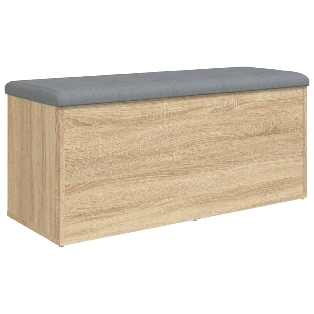 vidaXL Banc de rangement chêne sonoma 102x42x45 cm bois d'ingénierie