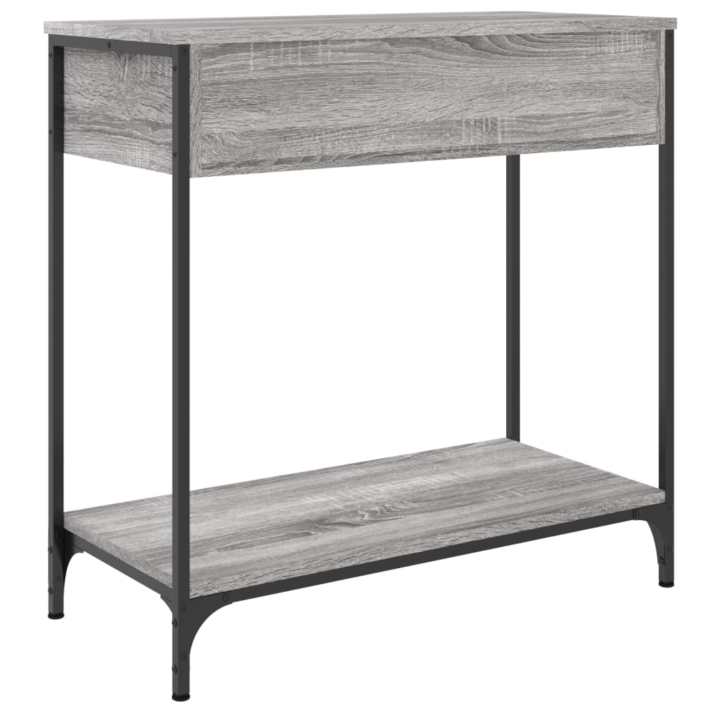 vidaXL Table console sonoma gris 75x34,5x75 cm bois d'ingénierie