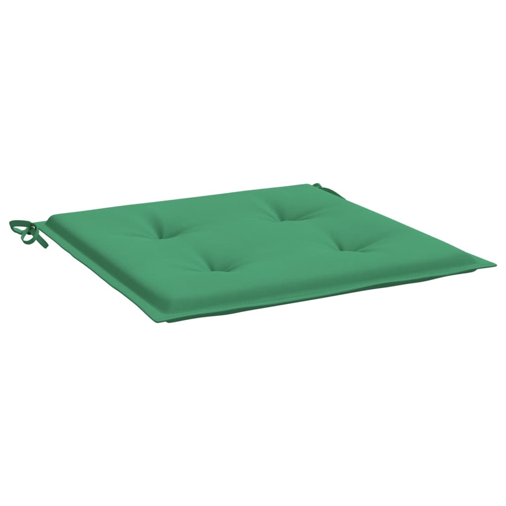 vidaXL Coussins de chaise jardin lot de 4 vert 50x50x3 cm tissu oxford