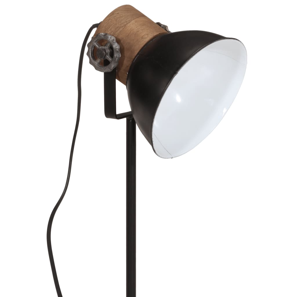 vidaXL Lampe de bureau 25 W noir 17x17x50 cm E27