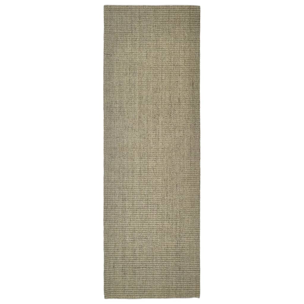 vidaXL Tapis en sisal pour griffoir taupe 66x200 cm