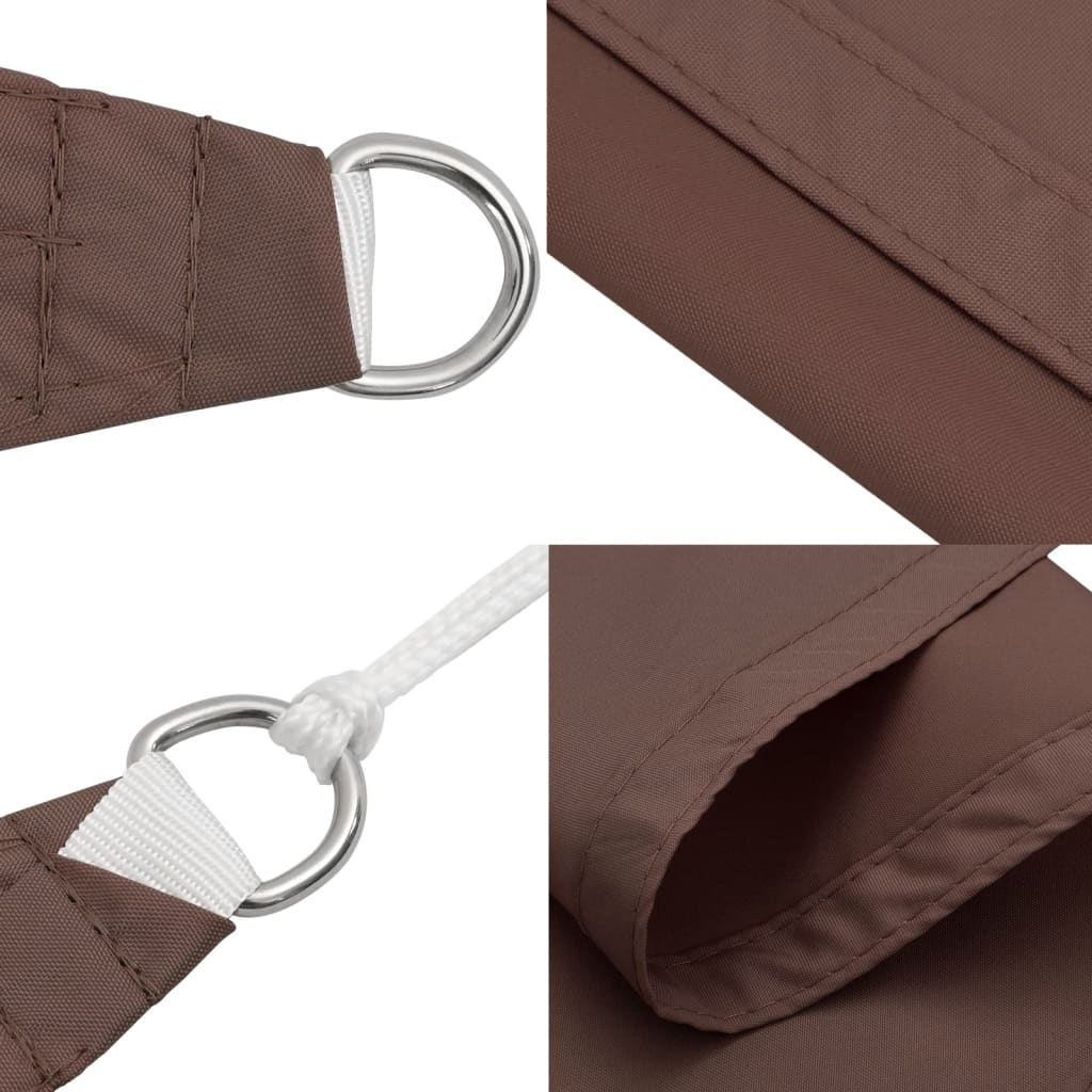 vidaXL Voile de parasol tissu oxford rectangulaire 2x2,5 m marron