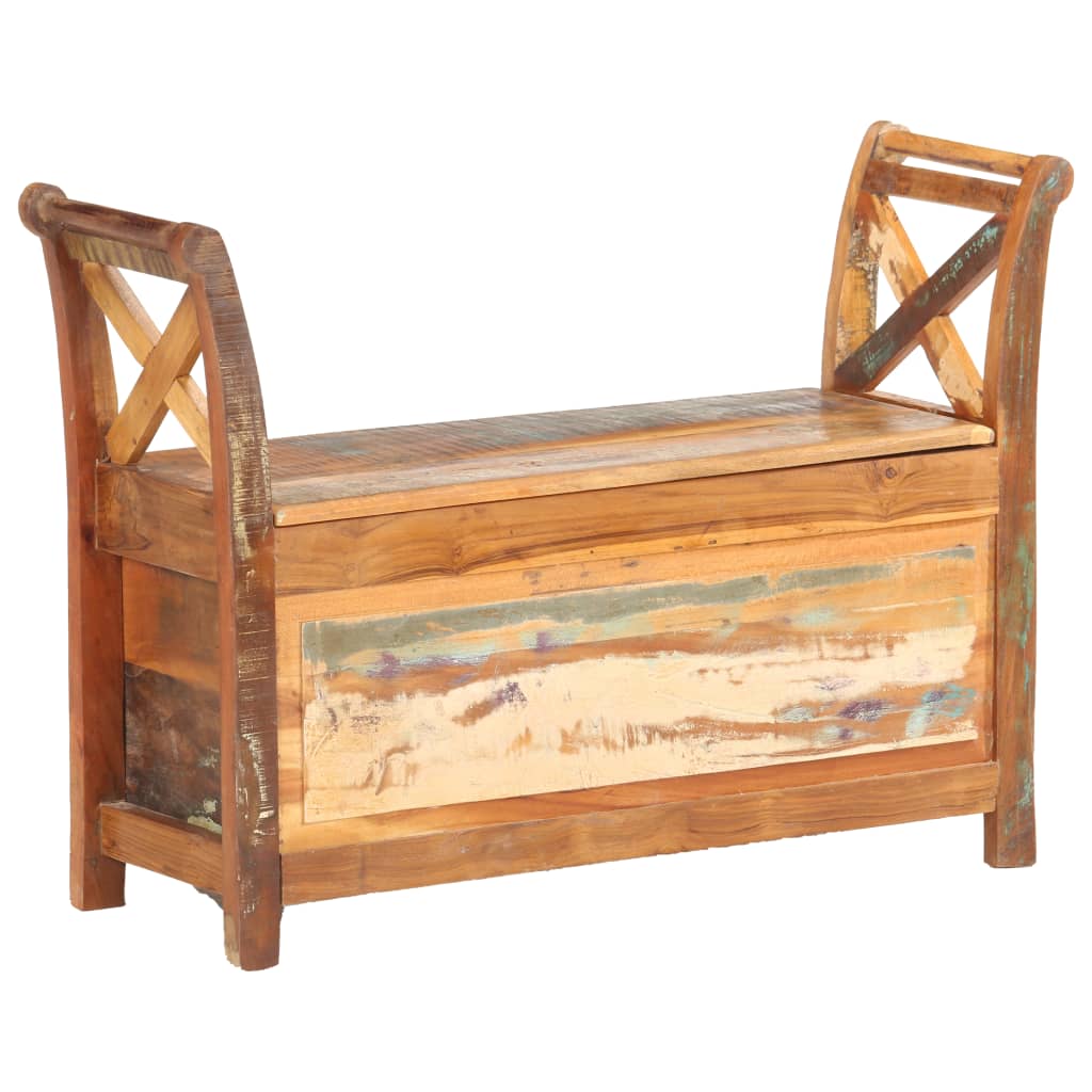 vidaXL Banc d'entrée 103x33x72 cm Bois de récupération solide