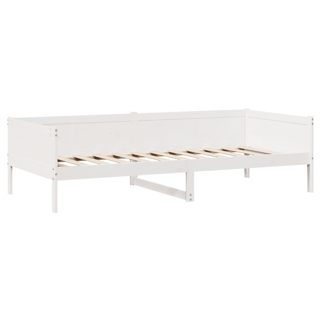 vidaXL Lit de jour avec tiroirs blanc 90x190 cm bois de pin massif